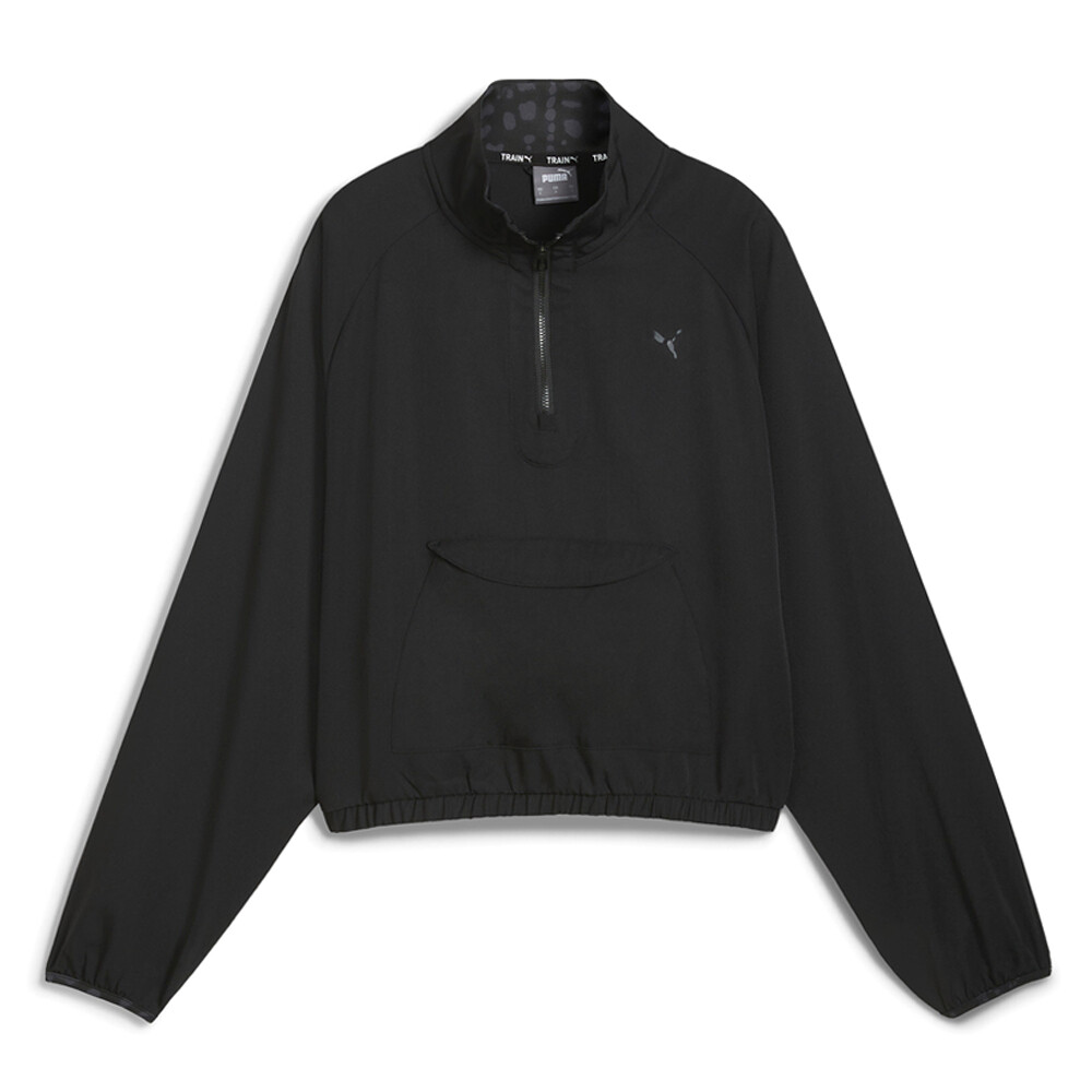Женская черная повседневная спортивная верхняя одежда из гипернатуральной ткани Puma на молнии 5