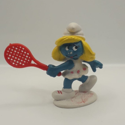 Figurine Schleich Schtroumpfette - Schtroumpfette Tennis 1981