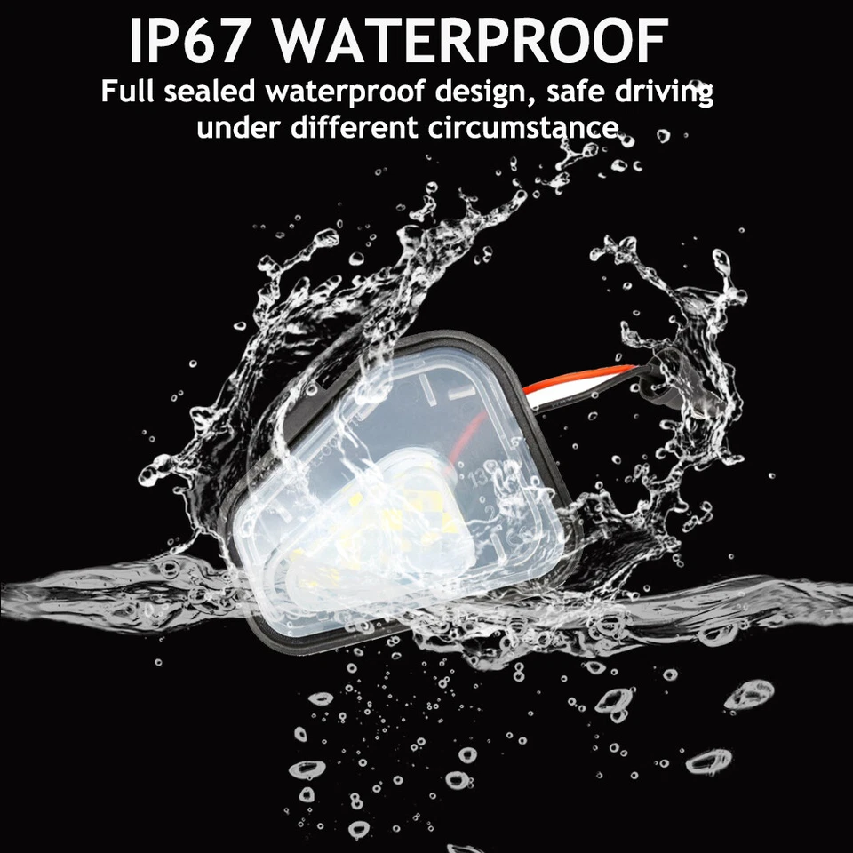 2X Luces LED de charco de espejo lateral blanco 6000K para VW CC Passat Scirocco Foto 4 de 4
