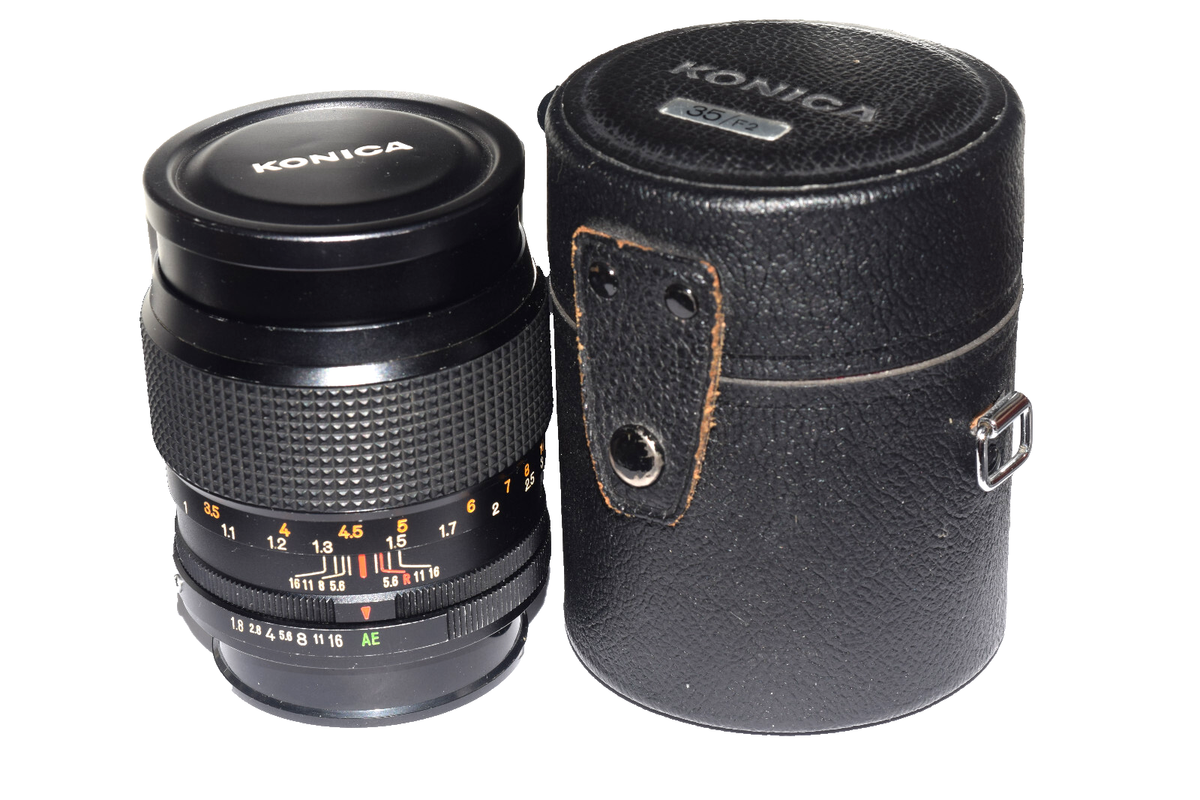 Konica Hexanon AR 85mm f/1.8 E55 Portrait MF Manual Focus Lens w