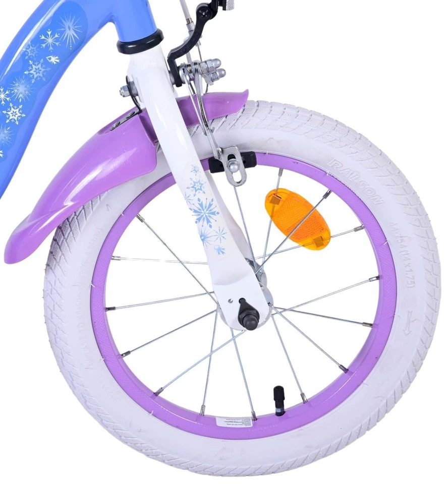 14 Zoll Kinder Mädchen Fahrrad Rad Frozen 2 Eiskönigin Elsa Mädchenfahrrad Bike  - Bild 4 von 4
