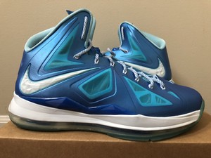 Nike Lebron 10 X Blue Diamond Windchill 542244-400 Size 12 100% Authentic | eBay