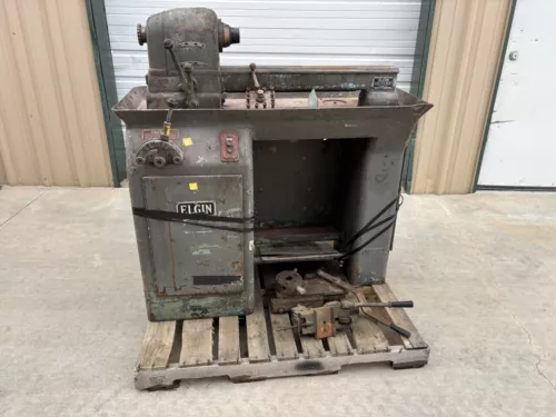 PARTS MACHINE ELGIN SECOND OPERATION LATHE WITH BAT HANDLE SLIDE AND TURRET