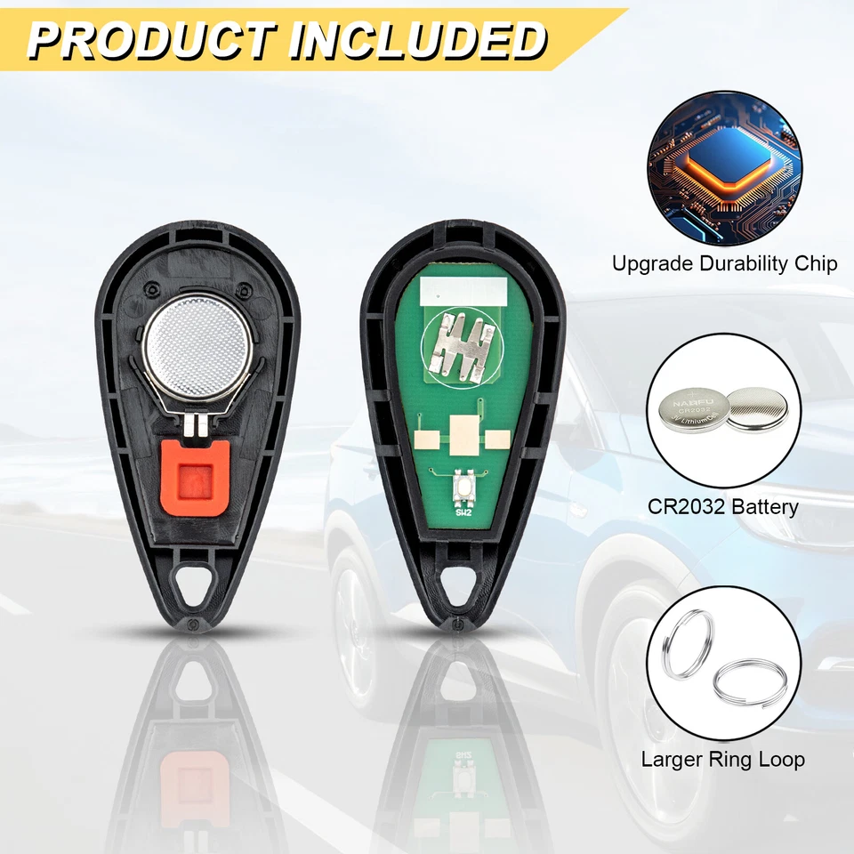 2 For 2006-2008 Subaru B9 Tribeca/2005-2007 Subaru Legacy Remote Keyless Key Fob Foto 4 de 4