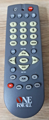 One For All Universal VCR DVD TV Remote Control URC-4640B00