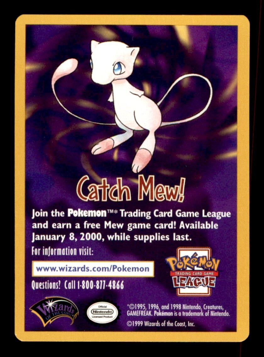 1999 mew pokemon card Mew Pokemon Card Credit Card Skin – Anime Town Creations main image 0