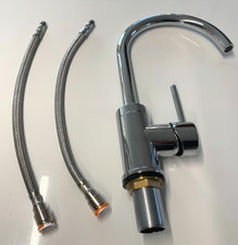 Caraflo Caravan Tap Chrome Swan Neck Mixer Kitchen Bathroom Motorhome MT13