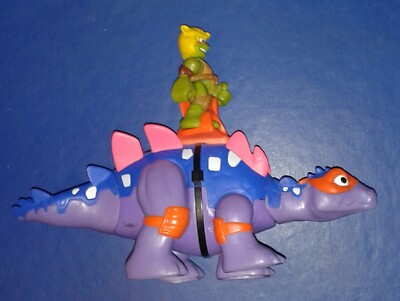 2016 * GROSSER HALBSCHALEN-DINO STEGOSAURUS & MIKE * TMNT NINJA TURTLES KOMBINIERT P&P