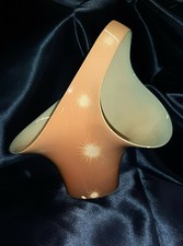 VASO sagoma cestino porcellana ceramica art deco VIBI TORINO VI. BI. anni 50-60