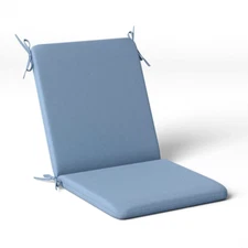 43"x 20" Outdoor Chair Cushion Quilted Blue Room Essentials
