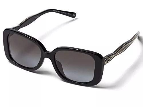 Authentic COACH Sunglasses HC 8334U-50023C Black w/Grey Lens 53mm *NEW*