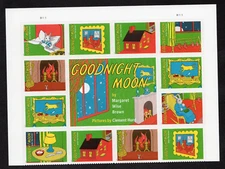 Scott #6002 Goodnight Moon Plate Block of 12 Forever Stamps - MNH Top