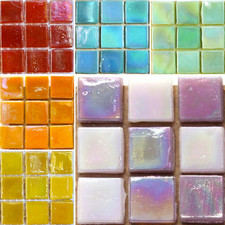 Opaline 15mm Glass Tiles (Choose Colour & Size)