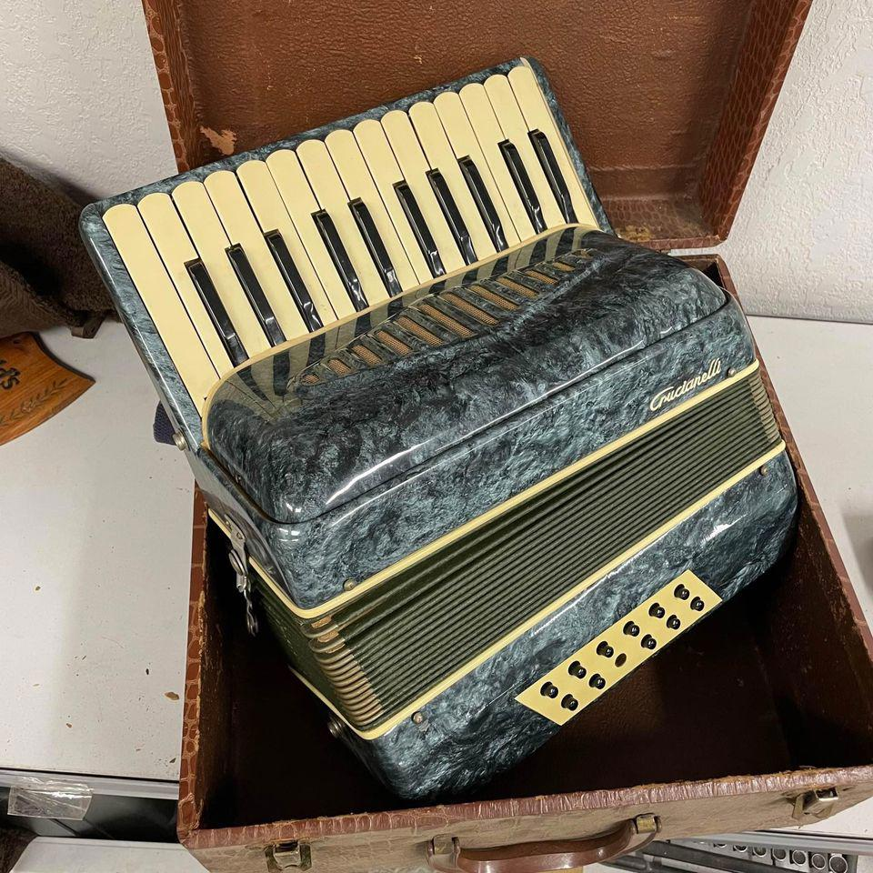 Crucianelli Italian Piano Accordion Pancordion Case Italy