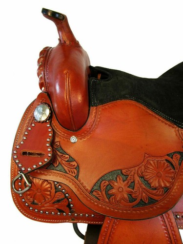 Premium Western Horse Pleasure Saddle Riding/Showman Saddle 14" -17" A+ Quality - Picture 5 of 11