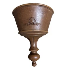 Homeco Syroco Wall Pocket Planter Sconce Faux Wood 1963 Vintage USA