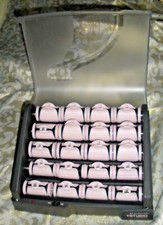 Remington Studio Collection Hot Rollers H-2050 20 Hair Curlers 20 Clips Tested