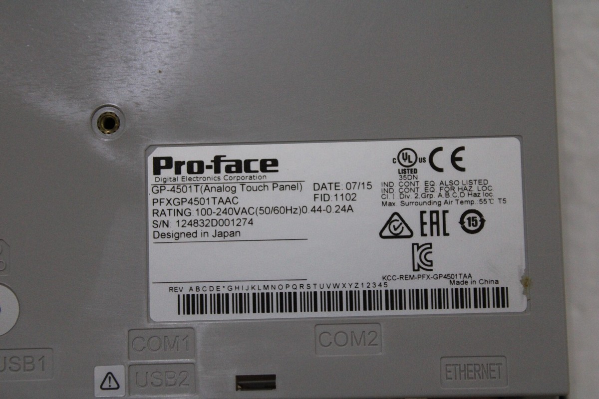 新品未開封 Pro-face PFXGP4501TAA ONE NEW Pro-face TOUCH PANEL PFXGP4501TAA | eBay