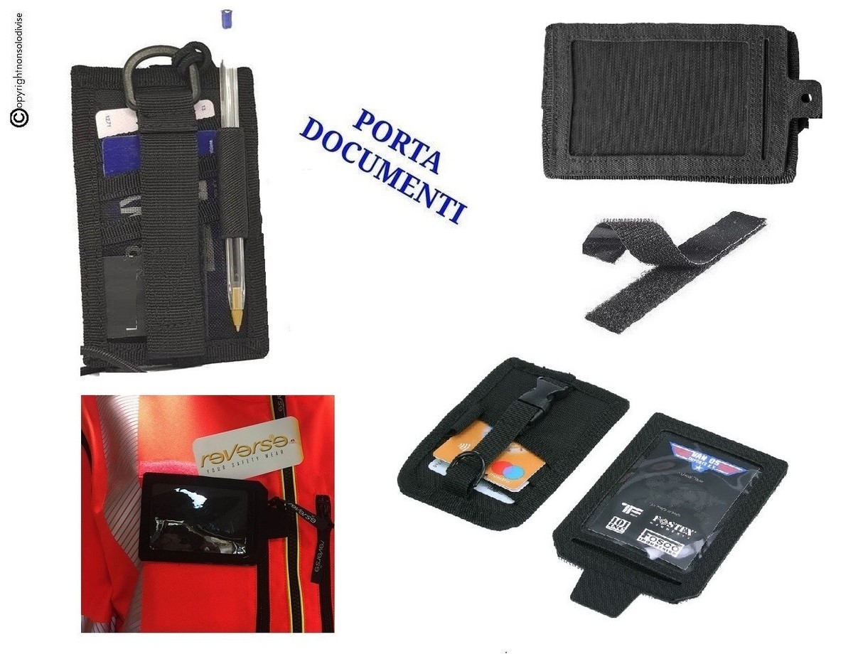 Portabadge In Pelle Per Auto - Portadocumenti Con Scomparti Per Carte E Inserti Rimovibili - Foto 10