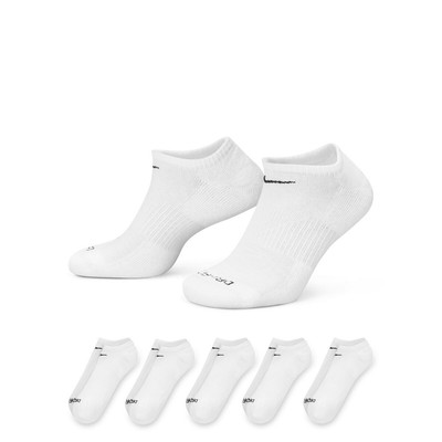 Nike Everyday Plus Cushioned No-Show Training Socks (6-Pack) WHITE | BLACK XL