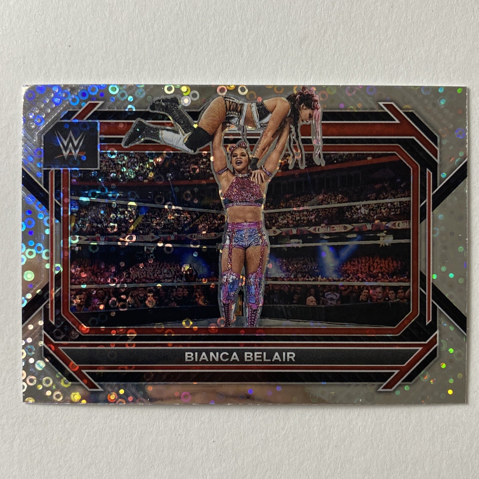 Bianca Belair 2023 Panini Prizm WWE #28 Undercard Disco Prizm