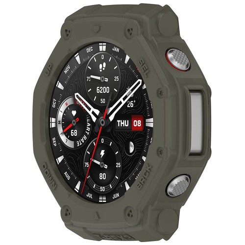 TPU-Hohlgehäuse, kratzfeste Schutzhülle, Stoßstange für Amazfit T-REX3 (grün) - Zdjęcie 5 z 8