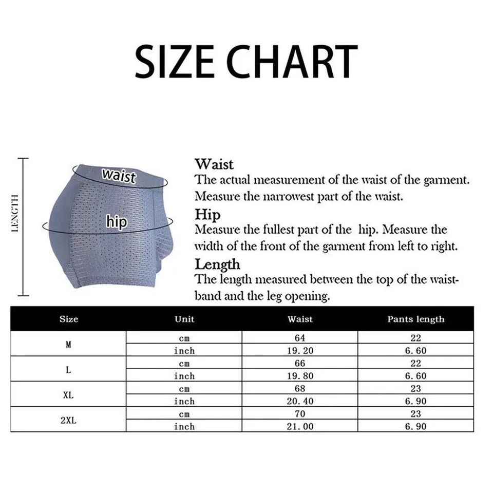 Men Padded Briefs Butt Lifter Enhancer Hip Sexy Underwear Body Shaper Short US - Image 2 of 4