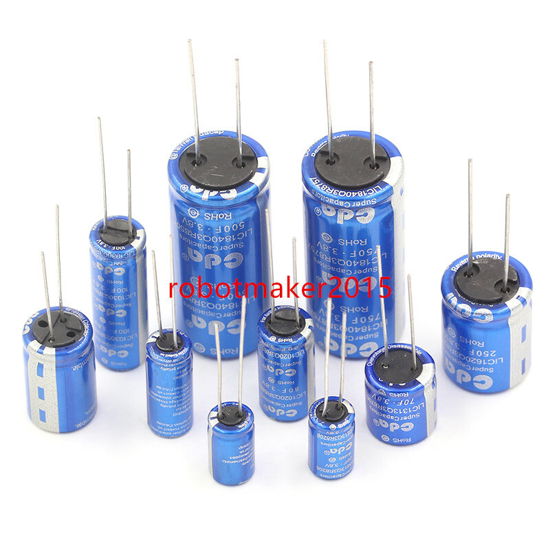 3.8V 10F/20F/40F/70F/80F/100F/ Super Farad Capacitor