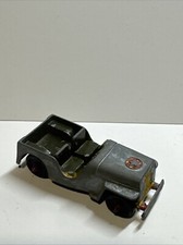 Vintage Tootsietoy Green US Army Military Jeep Diecast Metal Made In USA
