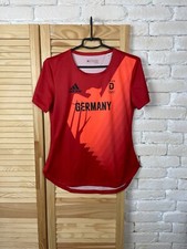 GERMANY TEAM OLYMPIC GAMES JERSEY WOMAN SHIRT ADIDAS sz S