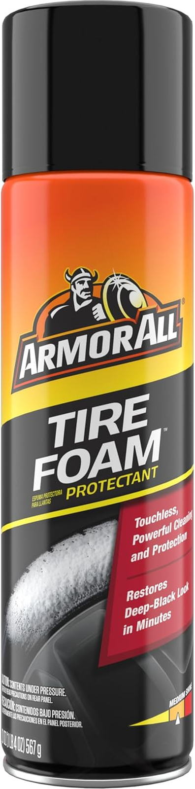 Armor All Tire Foam, Tire Cleaner Spray for Cars, Trucks, Motorcycles, 20 Oz Eac