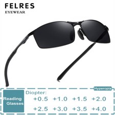 Occhiali da lettura uomo metallo colorato classici quadrati outdoor presbiopici 