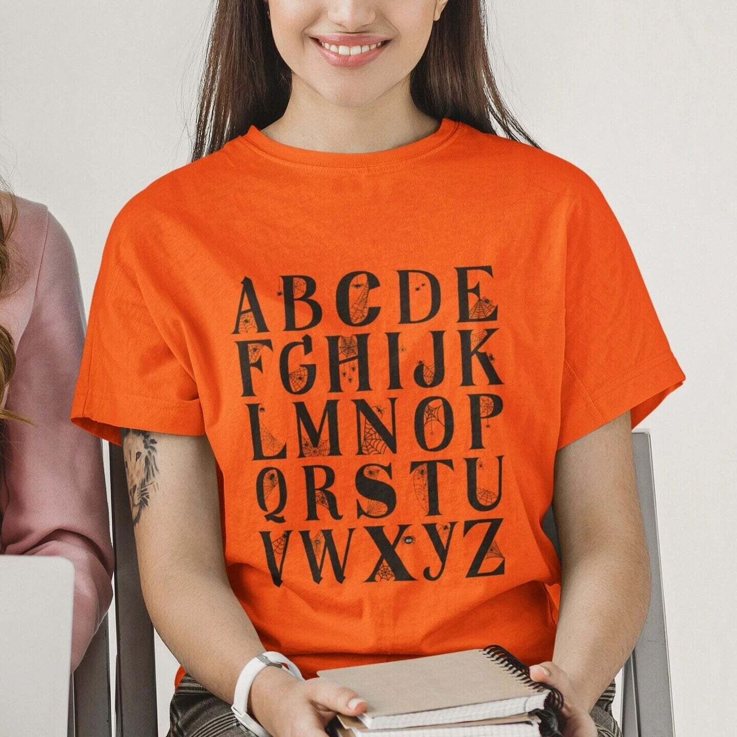 Hallowen Alphabet Shirt