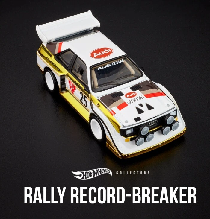 Audi Sport Quattro S1 1985 exclusivo RLC capó amarillo apertura Hot Wheels coleccionar Foto 2 de 4