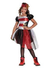 Disguise Girls Pretty Pirate Halloween Costume Sequin Dress Up Outfit