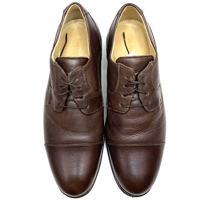BELVEDERE Studio Duke Mens Brown Soft Pebble Leather Oxfords  display picture 3