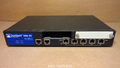 Juniper SSG-20-SB SSG20 VPN 160 Mbps Firewall 5-PORTS - MISSSING FRONT COVER