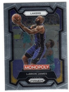LeBRON JAMES - Silver Prizm 2023-24 Monopoly Prizm NBA Basketball #40