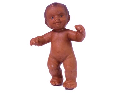 Bullyland  Microfigur Baby Mädchen stehend 5cm dunkel Glücksbringer Geburt 