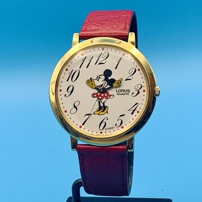 LORUS By SEIKO V501-0A20 Women s Vintage  Wristwatch Minnie Mouse Works New Batt