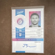 2024 Panini Prestige #NPS-JSS Ja'Tavion Sanders NFL Passport Signatures