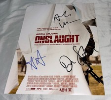 Adria Arjona, Dan Stevens & Director Adam Wingard Signed 11x14 Photo Onslaught