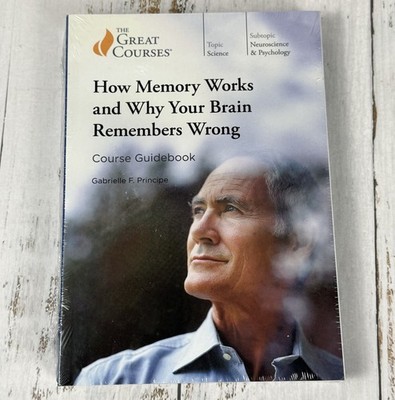 Great Courses: How Memory Works & Why Your Brain Remembers Wrong DVD & Book New