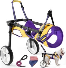 ADJUSTABLE DOG WHEELCHAIR WITH 2 WHEELS, CART FOR DISABLED HIND LEGS   2XL XXL