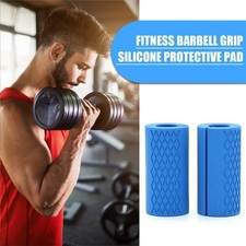 1 Pair of Barbell Dumbbell Thick FAT Burning Bar Hand Grips Gym Fitness Exercise