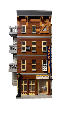 LEGO Marvel-Welt Gebäude/Hochhaus mit Jazz Club (Eigenbau)