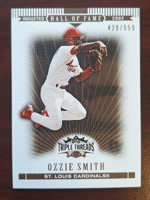 2007 Topps Triple Threads Sepia /559 Ozzie Smith #96 HOF