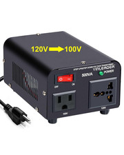500W US to Japan Voltage Converter 120V to 100V Step down Transformer for Japane