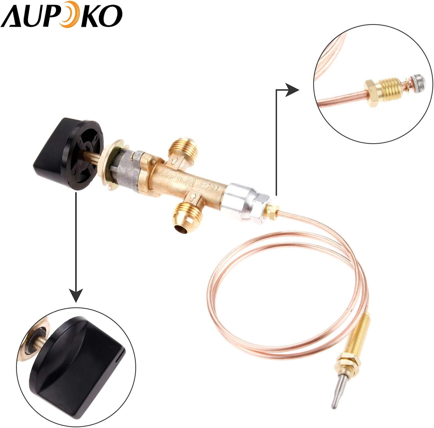 Low Pressure LPG Propane Gas Fireplace Fire Pit Flame Failure Safety Control Val