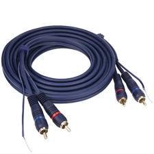 UIInosoo RCA Cable With Ground Wire, 10ft Turntable Gold Plated 2RCA Male to 2RC